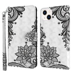 Custodia portafoglio in pelle per iPhone 14 Plus