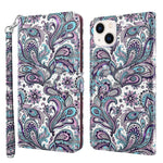 Custodia portafoglio in pelle per iPhone 14 Plus