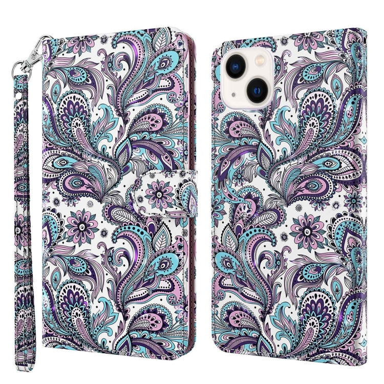 Custodia portafoglio in pelle per iPhone 14 Plus