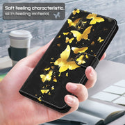 Custodia per cellulare in pelle flip modello pittura 3D, For iPhone 14 Pro, For iPhone 14 Pro Max