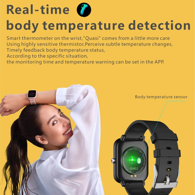 Q9 Pro Smart Watch con schermo TFT HD da 1,7 pollici, supporto per il monitoraggio della temperatura corporea/monitoraggio della frequenza cardiaca