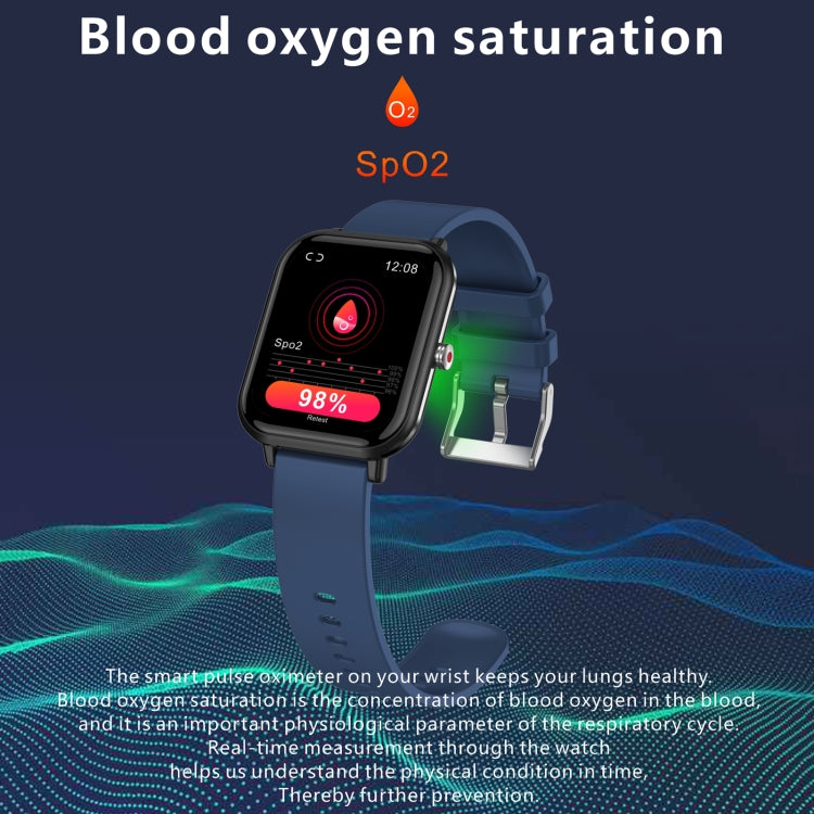 Q9 Pro Smart Watch con schermo TFT HD da 1,7 pollici, supporto per il monitoraggio della temperatura corporea/monitoraggio della frequenza cardiaca