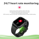 Q25 Smart Watch con schermo TFT HD da 1,7 pollici, supporto per chiamate Bluetooth/monitoraggio della pressione sanguigna