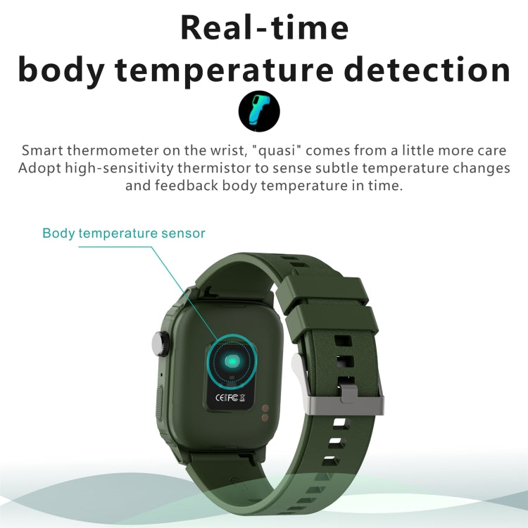 Q25 Smart Watch con schermo TFT HD da 1,7 pollici, supporto per chiamate Bluetooth/monitoraggio della pressione sanguigna