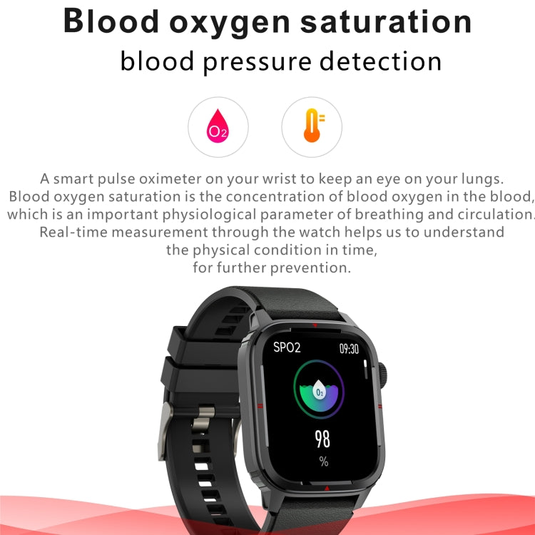 Q25 Smart Watch con schermo TFT HD da 1,7 pollici, supporto per chiamate Bluetooth/monitoraggio della pressione sanguigna