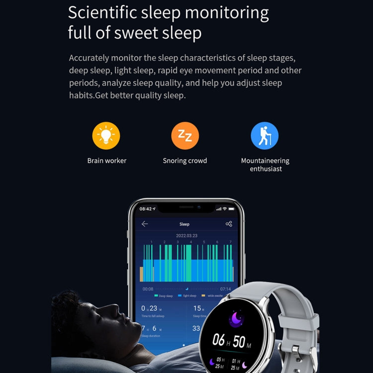 Y33 Smart Watch con schermo a colori TFT da 1,32 pollici, supporto per chiamate Bluetooth/monitoraggio della pressione sanguigna