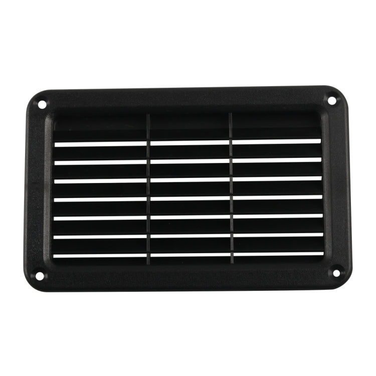 A6788 Copertura del pannello di ventilazione in plastica con feritoia rettangolare nera da 193x122 mm, 193x122mm