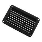 A6788 Copertura del pannello di ventilazione in plastica con feritoia rettangolare nera da 193x122 mm, 193x122mm