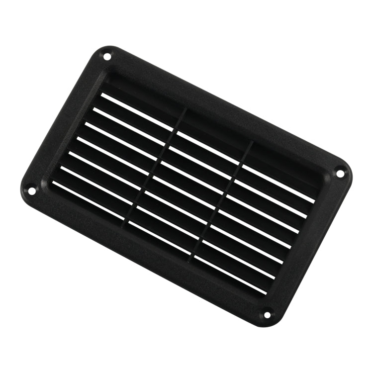 A6788 Copertura del pannello di ventilazione in plastica con feritoia rettangolare nera da 193x122 mm, 193x122mm