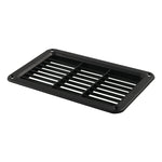 A6788 Copertura del pannello di ventilazione in plastica con feritoia rettangolare nera da 193x122 mm, 193x122mm