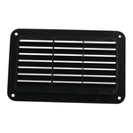 A6788 Copertura del pannello di ventilazione in plastica con feritoia rettangolare nera da 193x122 mm, 193x122mm