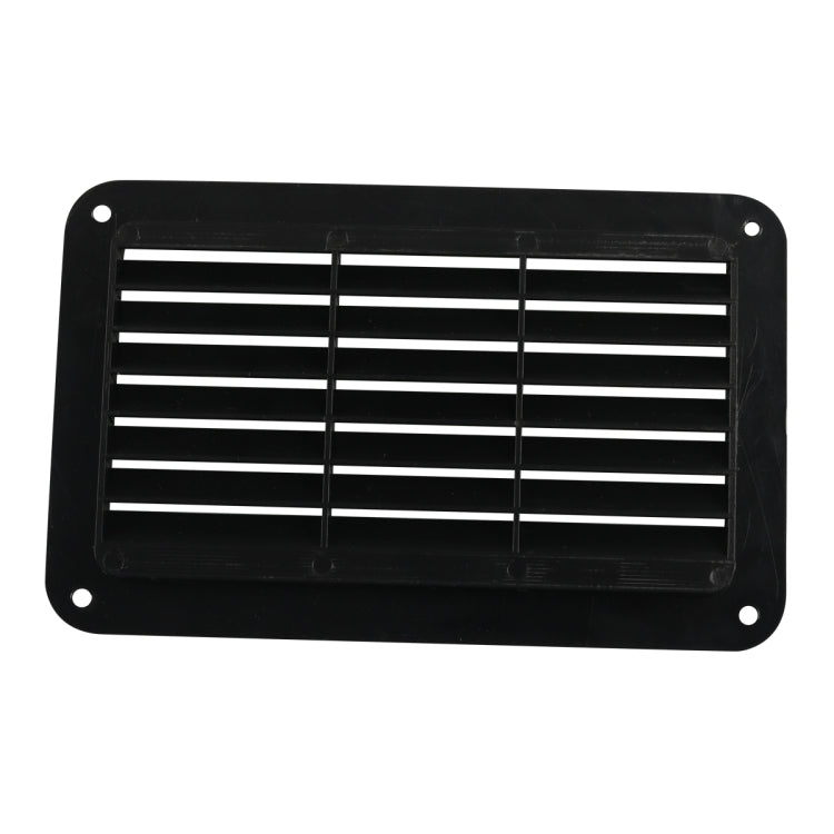 A6788 Copertura del pannello di ventilazione in plastica con feritoia rettangolare nera da 193x122 mm, 193x122mm