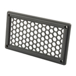 A6790 Copertura del pannello di ventilazione in plastica con griglia rettangolare grigia da 198x114 mm, 198x114mm
