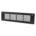A6792 Copertura del pannello di ventilazione in plastica con ventilazione a feritoia diritta nera da 300x80 mm, 300x80mm