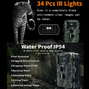 PR2000 Telecamera da 2 pollici con schermo LCD per visione notturna a infrarossi per caccia alla fauna selvatica, PR2000