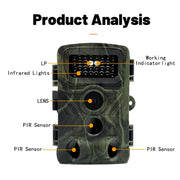 PR3000 Telecamera da 2 pollici con schermo LCD per visione notturna a infrarossi per caccia alla fauna selvatica, PR3000