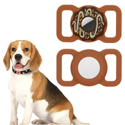 Collare per animali domestici a ciambella Cover in silicone antiurto antigraffio per AirTag, 1, 2