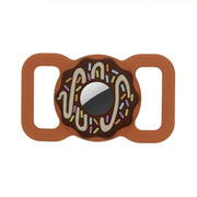 Collare per animali domestici a ciambella Cover in silicone antiurto antigraffio per AirTag, 1, 2
