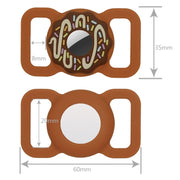 Collare per animali domestici a ciambella Cover in silicone antiurto antigraffio per AirTag, 1, 2