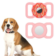Collare per animali domestici a ciambella Cover in silicone antiurto antigraffio per AirTag, 1, 2