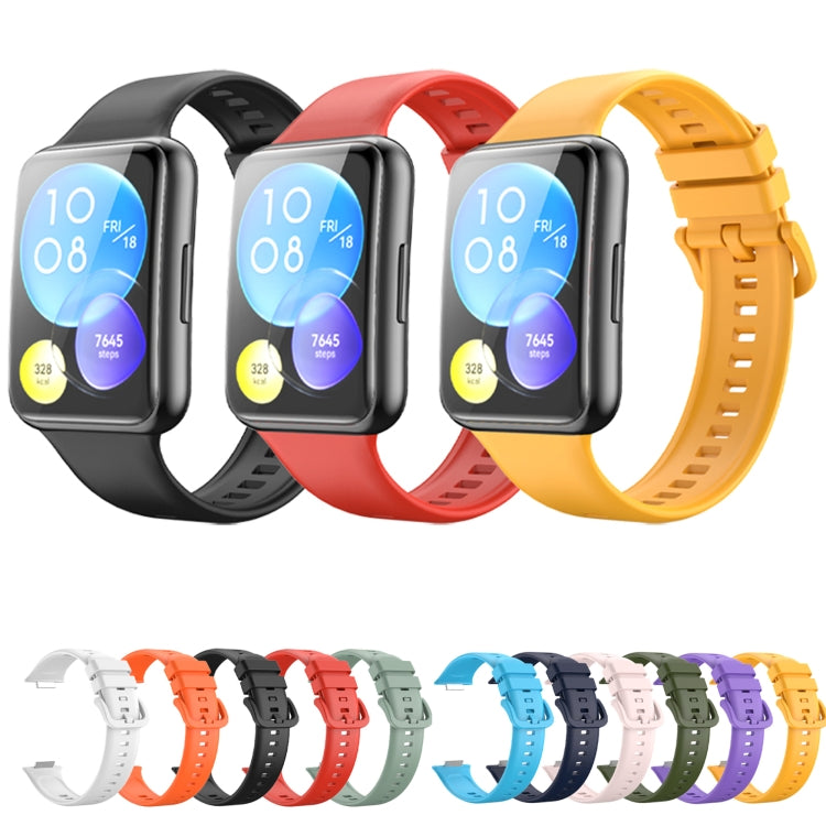 Cinturino in silicone tinta unita, For Huawei Watch Fit 2