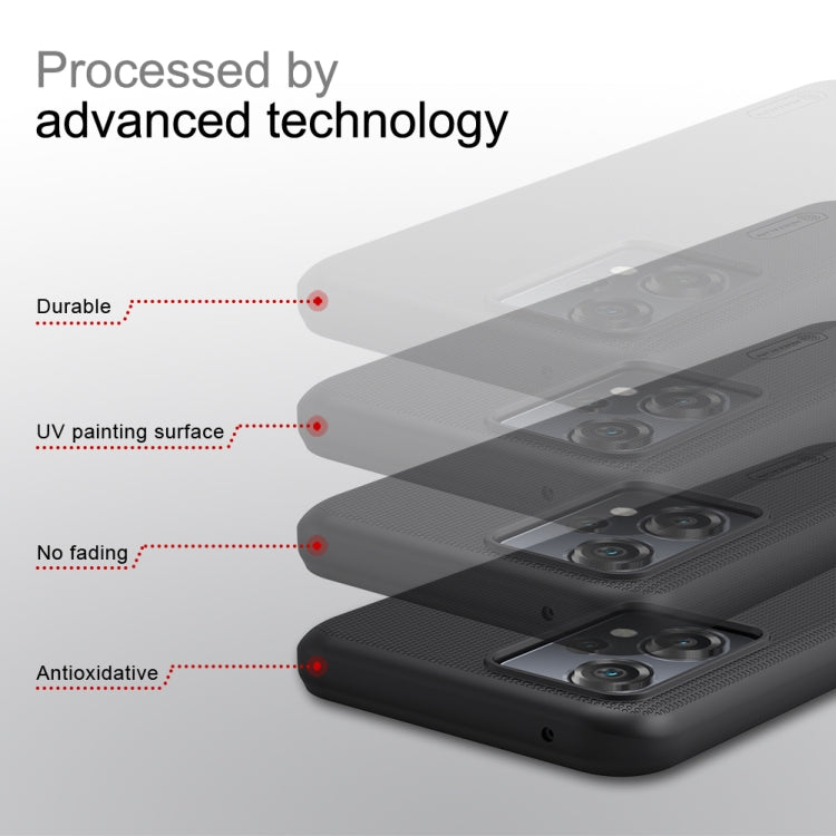 NILLKIN Custodia per telefono per PC smerigliata, For Xiaomi Poco M4 5G, For OnePlus Ace 5G/10R 5G, For OnePlus Nord 2T 5G, For OnePlus Nord CE 2 Lite 5G