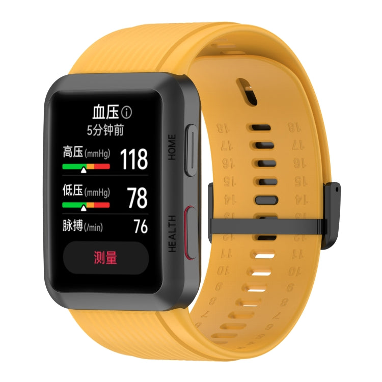 Cinturino in silicone tinta unita con fibbia, For Huawei Watch D