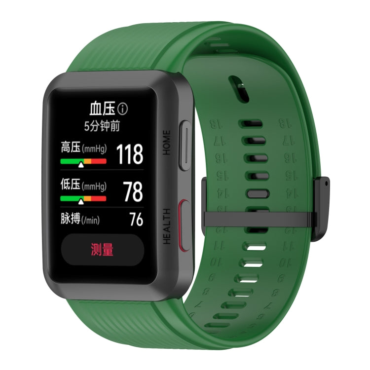 Cinturino in silicone tinta unita con fibbia, For Huawei Watch D