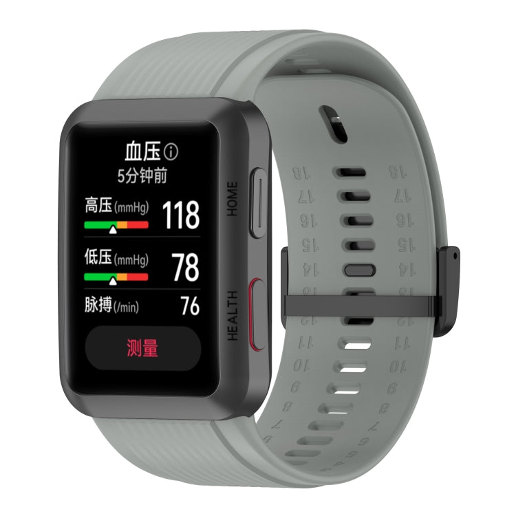 Cinturino in silicone tinta unita con fibbia, For Huawei Watch D