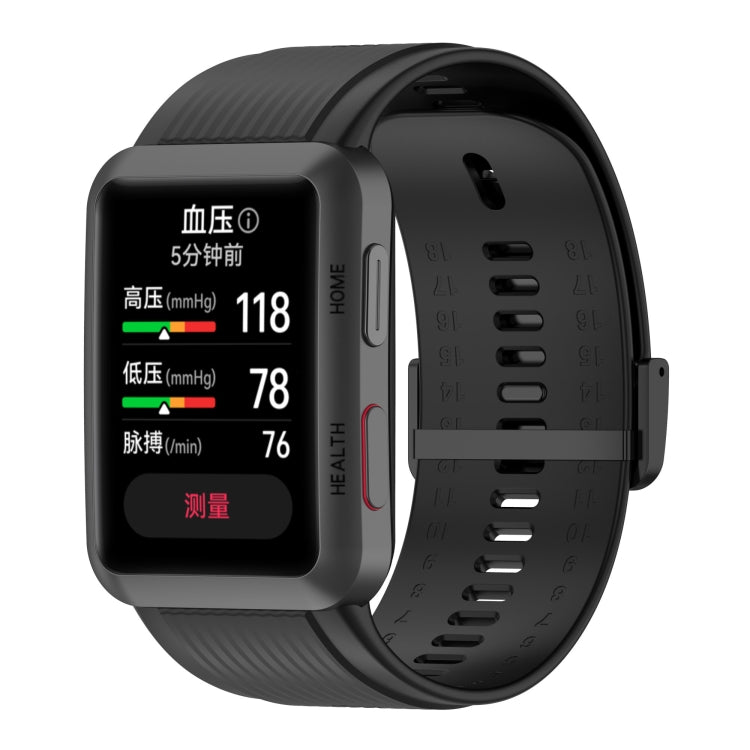 Cinturino in silicone tinta unita con fibbia, For Huawei Watch D