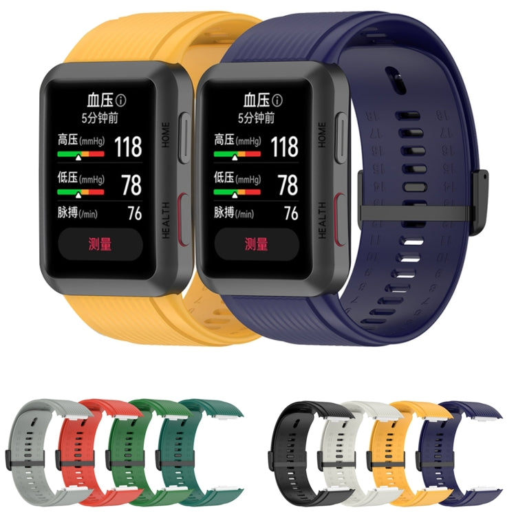 Cinturino in silicone tinta unita con fibbia, For Huawei Watch D