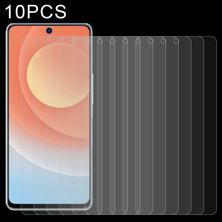10 pellicole in vetro temperato da 0,26 mm 9H 2,5D, For Tecno Camon 19 (10 PCS), For Tecno Camon 19 Neo (10 PCS), For Tecno Camon 19 Pro (10 PCS), For OPPO Realme C30 / C30s (10 PCS), For Infinix Hot 12 Play (10 PCS)