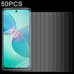 50 pellicole in vetro temperato da 0,26 mm 9H 2,5D, For Tecno Camon 19 (50 PCS), For Tecno Camon 19 Neo(50 PCS), For Tecno Camon 19 Pro(50 PCS), For OPPO Realme C30 / C30s (50 PCS), For Infinix Hot 12 Play (50 PCS)