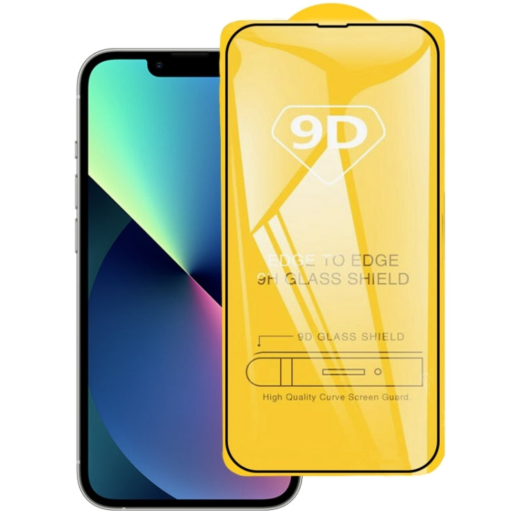 Pellicola in vetro temperato con schermo a colla piena 9D, For iPhone 14 (1 PC), For iPhone 14 Plus (1 PC), For iPhone 14 Pro (1 PC), For iPhone 14 Pro Max (1 PC)