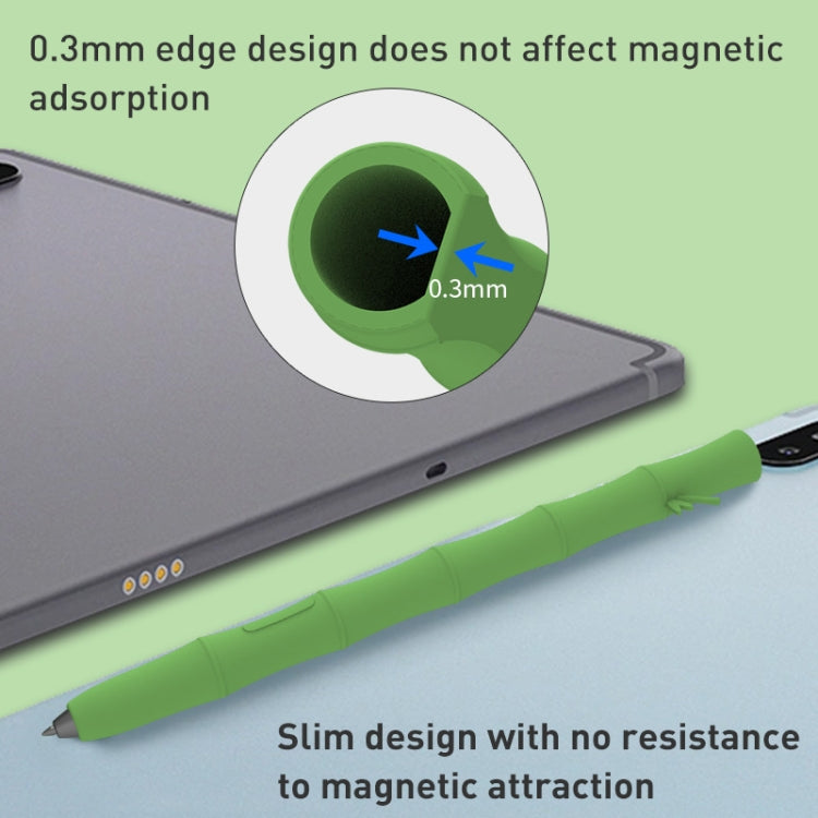 Custodia protettiva per penna stilo in gel di silicone liquido di bambù, For Samsung Galaxy Tab S6 Lite, For Samsung Galaxy Tab S7/S7+/S8/S8+