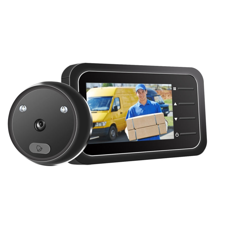 ESCAM C22 Spioncino digitale con schermo da 2,4 pollici, supporto per visione notturna, scheda TF, scatta foto e video, C22