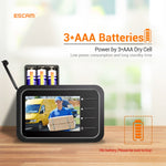 ESCAM C22 Spioncino digitale con schermo da 2,4 pollici, supporto per visione notturna, scheda TF, scatta foto e video, C22