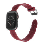 Cinturino in silicone con fiocco di neve per Apple Watch Series, 7 41mm / 6&SE&5&4 40mm / 3&2&1 38mm, 7 45mm / 6&SE&5&4 44mm / 3&2&1 42mm