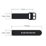 Cinturino per orologio in silicone con fibbia galvanica da 19 mm, For ID205 / Willful SW021