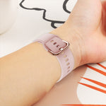 Cinturino per orologio in silicone con fibbia galvanica da 19 mm, For ID205 / Willful SW021