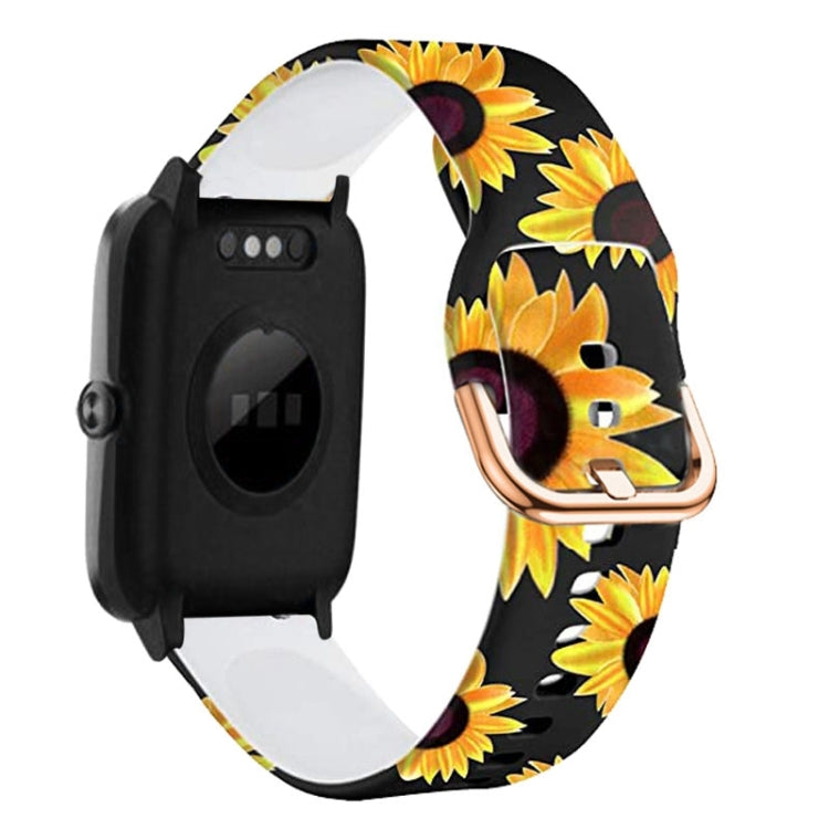 Cinturino per orologio con stampa in silicone da 19 mm, For ID205 / Willful SW021