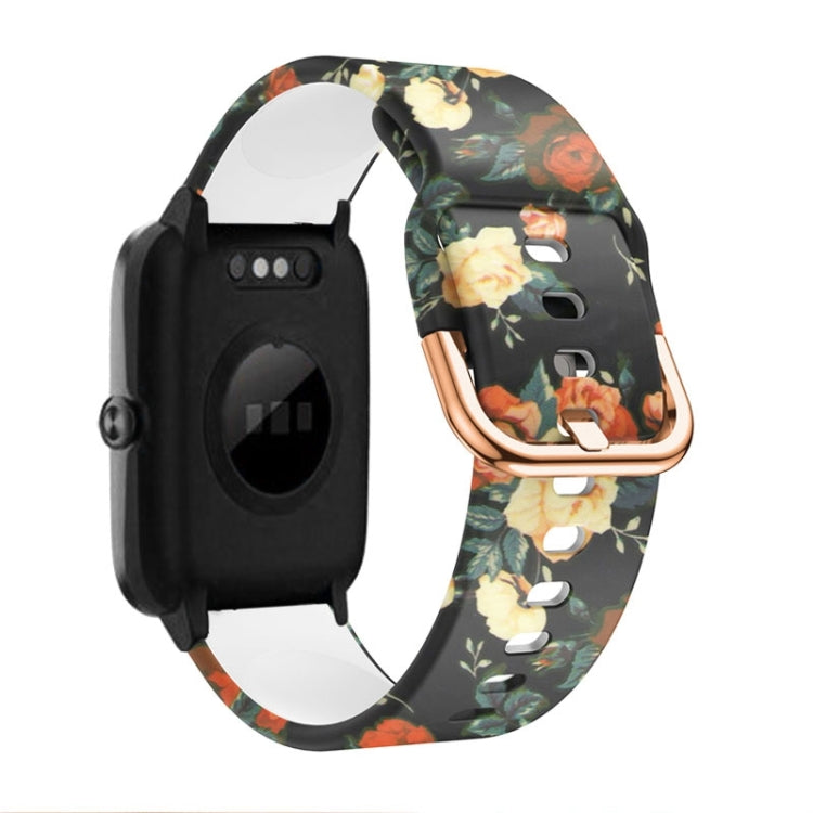 Cinturino per orologio con stampa in silicone da 19 mm, For ID205 / Willful SW021