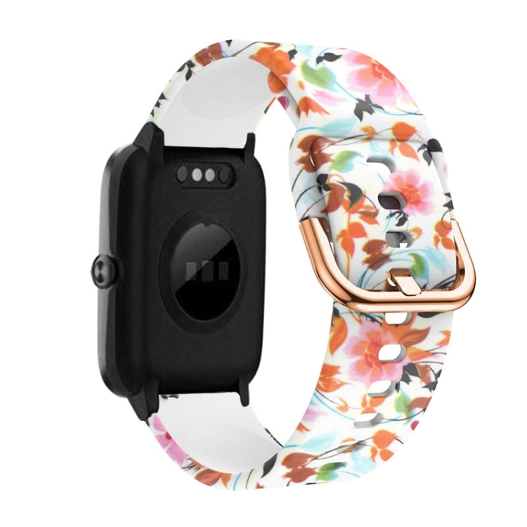 Cinturino per orologio con stampa in silicone da 19 mm, For ID205 / Willful SW021