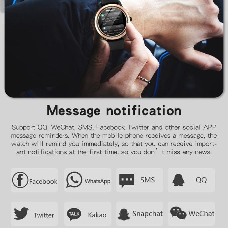 A60 Smart Watch con schermo IPS HD da 1,32 pollici, supporto per chiamate Bluetooth/monitoraggio della pressione sanguigna