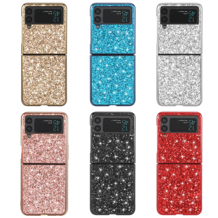 Custodia per telefono in TPU antiurto con polvere glitterata, For OnePlus 10 Pro, For Samsung Galaxy Z Flip4