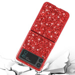 Custodia per telefono in TPU antiurto con polvere glitterata, For OnePlus 10 Pro, For Samsung Galaxy Z Flip4