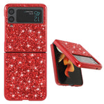 Custodia per telefono in TPU antiurto con polvere glitterata, For OnePlus 10 Pro, For Samsung Galaxy Z Flip4