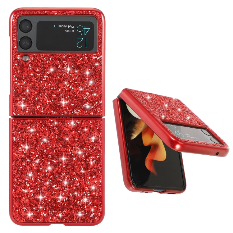 Custodia per telefono in TPU antiurto con polvere glitterata, For OnePlus 10 Pro, For Samsung Galaxy Z Flip4