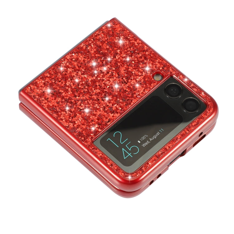 Custodia per telefono in TPU antiurto con polvere glitterata, For OnePlus 10 Pro, For Samsung Galaxy Z Flip4