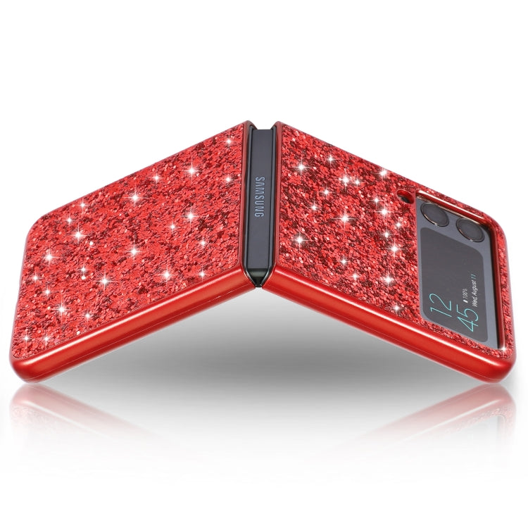 Custodia per telefono in TPU antiurto con polvere glitterata, For OnePlus 10 Pro, For Samsung Galaxy Z Flip4